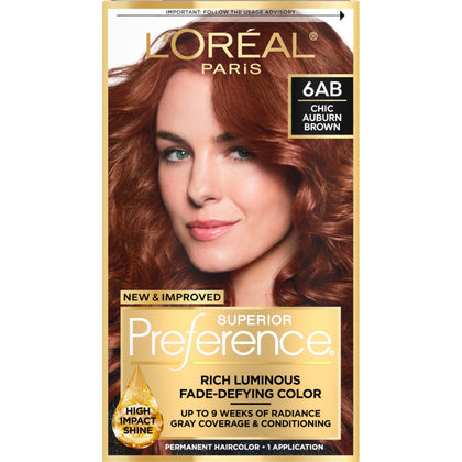 L'Oreal Paris product front packaging showing kit and benefits