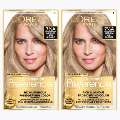 L'Oreal Paris front packaging showing kit and shade for easy selection
