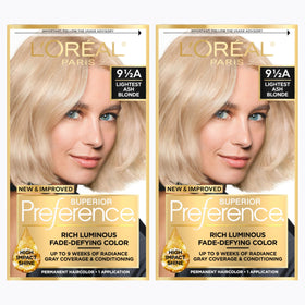 L'Oreal Paris front packaging showing shade 9.5A and benefits