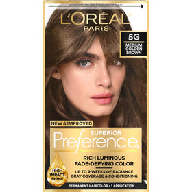L'Oreal Paris front packaging showing kit and shade for clear identification and benefit