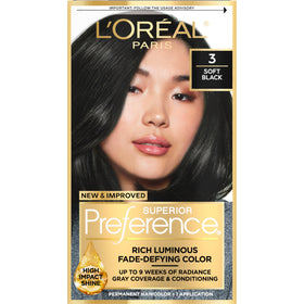 L'Oreal Paris front packaging showing full kit and product benefit