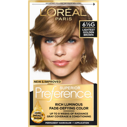 L'Oreal Paris front packaging showing shade and kit benefits for confident purchase