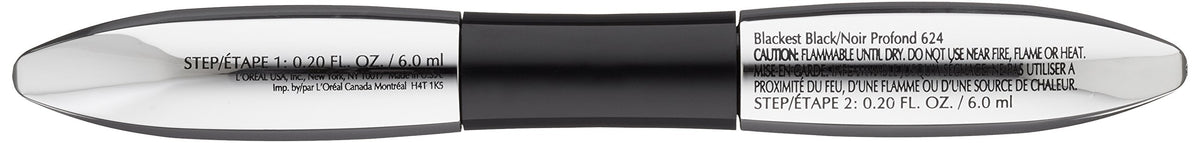 L'Oreal Paris close-up of brush applying fiber mascara for extended lashes