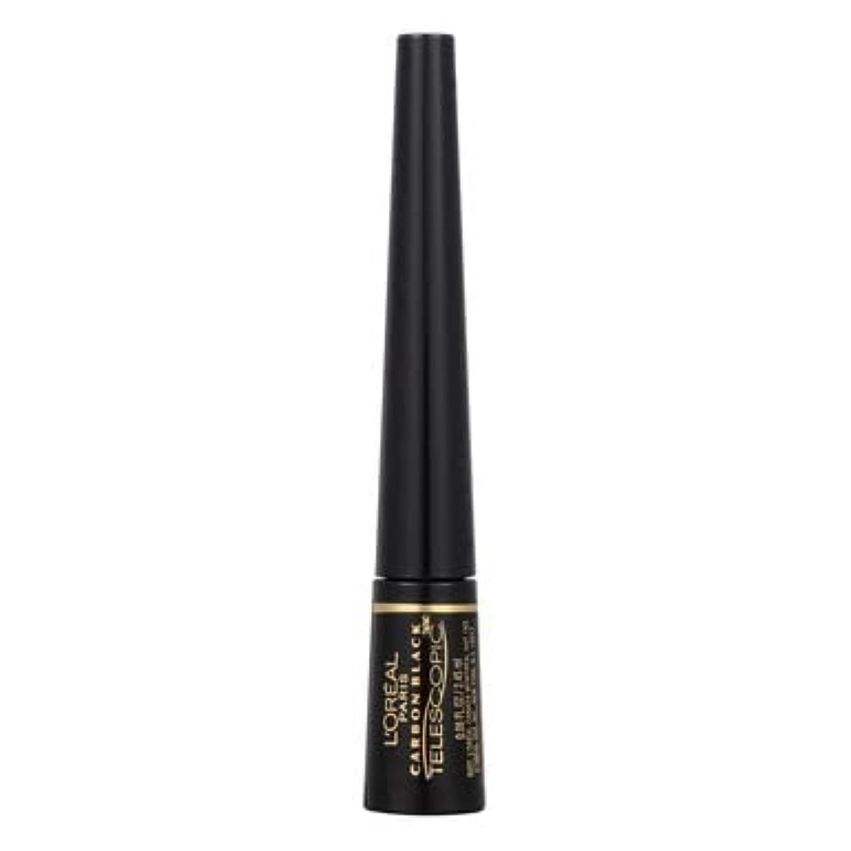 L'Oréal Paris eyeliner next to ruler to show compact size and travel convenience
