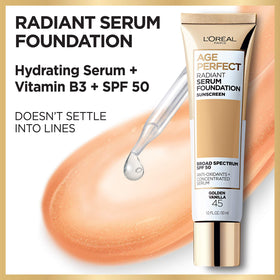L'Oreal Paris texture close-up showing serum consistency for hydrated finish