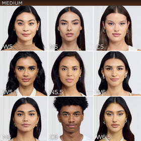 L'Oreal Paris applied with brush demonstrating smooth, buildable medium coverage