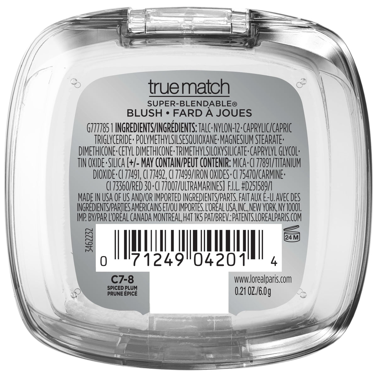 L'Oreal Paris blush open with mirror visible for quick touch-ups