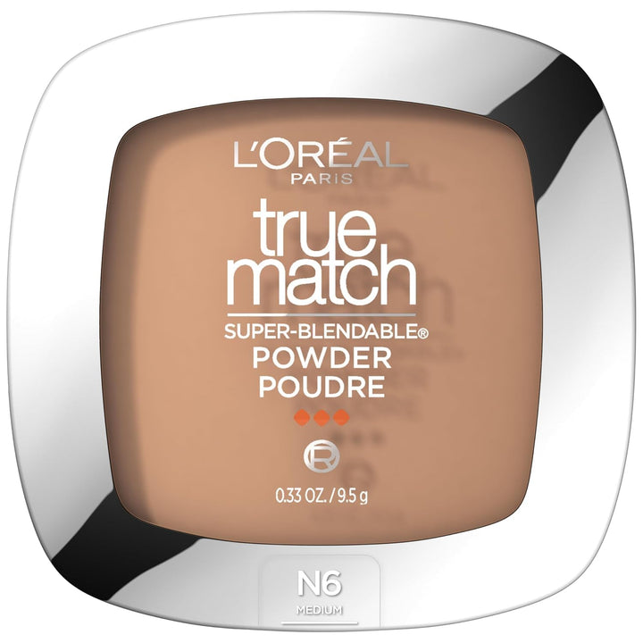 L'Oreal Paris compact front view showing sleek packaging and brand reliability