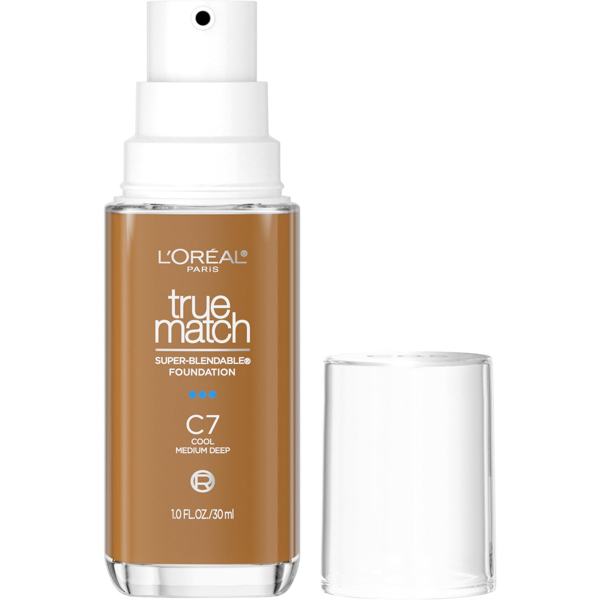 L'Oreal Paris front packaging showing shade C7 and benefits
