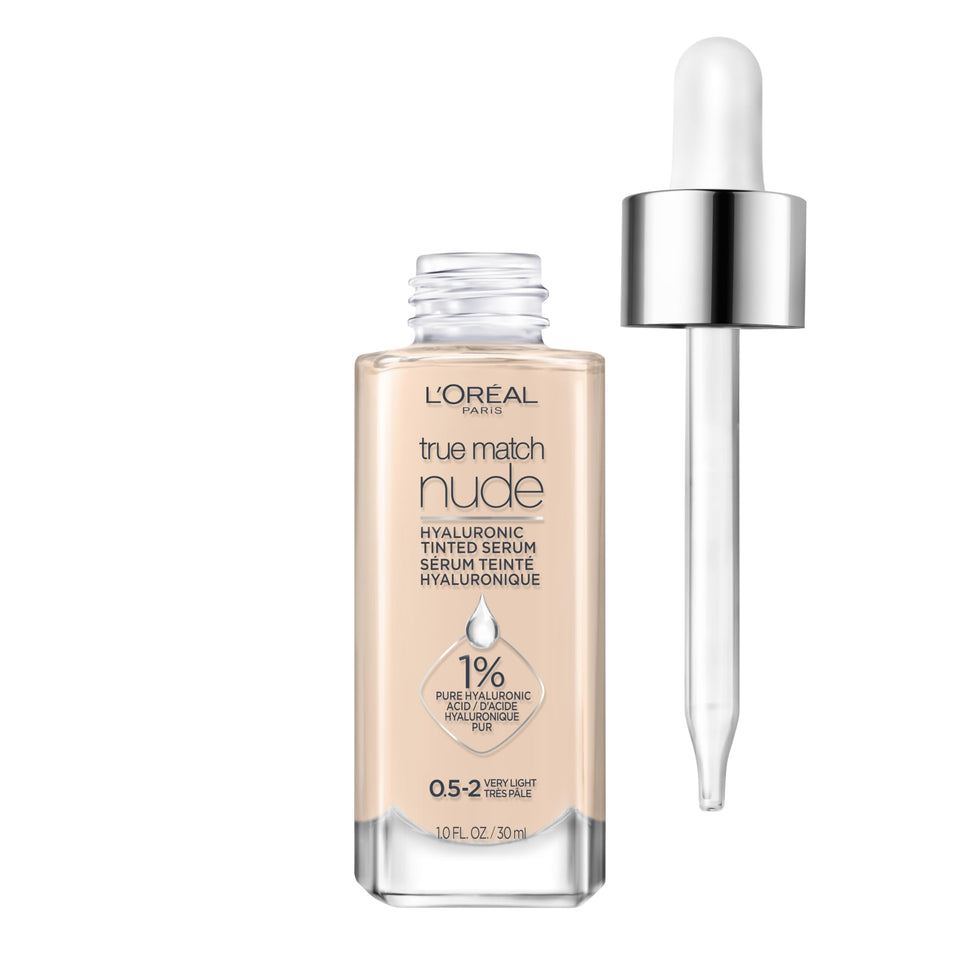 L'Oreal Paris front packaging of True Match Nude showing bottle and label for easy identification and shelf appeal