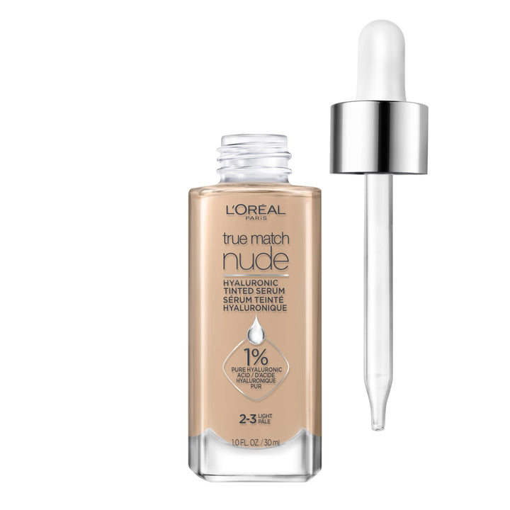 L'Oreal Paris product front packaging showing sleek bottle and logo for visible shelf appeal