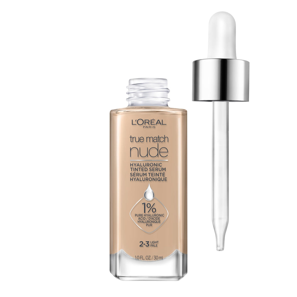 L'Oreal Paris product front packaging showing sleek bottle and logo for visible shelf appeal