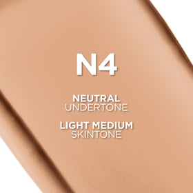 L'Oreal Paris pump dispensing foundation, demonstrating controlled, mess-free application