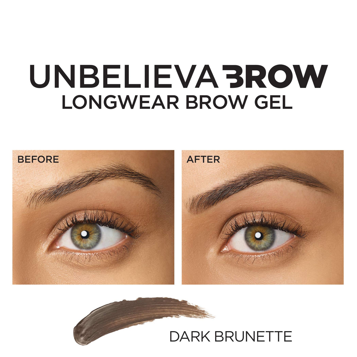 L'Oreal Paris before and after comparison showing visible filling