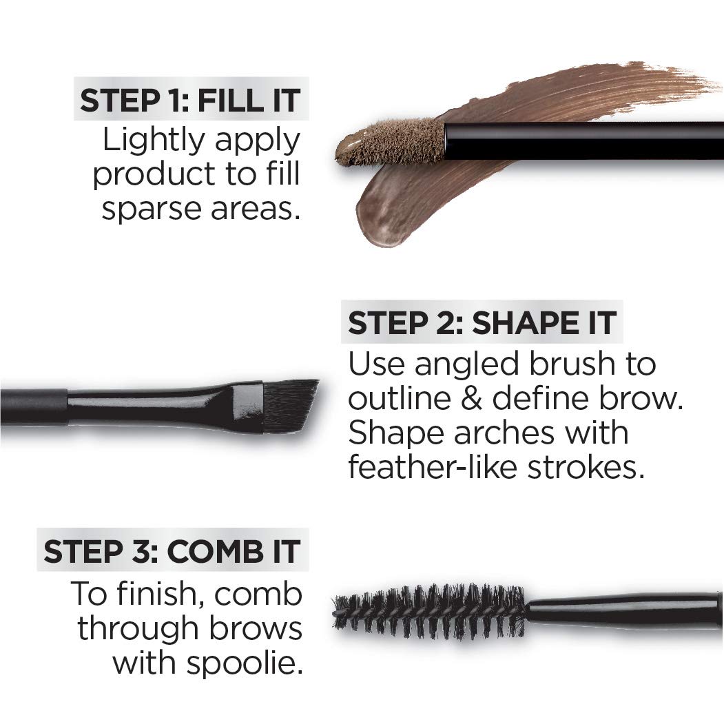 L'Oreal Paris lifestyle model wearing brows showcasing longwear, defined look