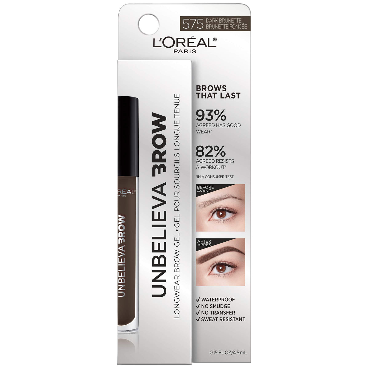 L'Oreal Paris precision brush close-up for exact brow application