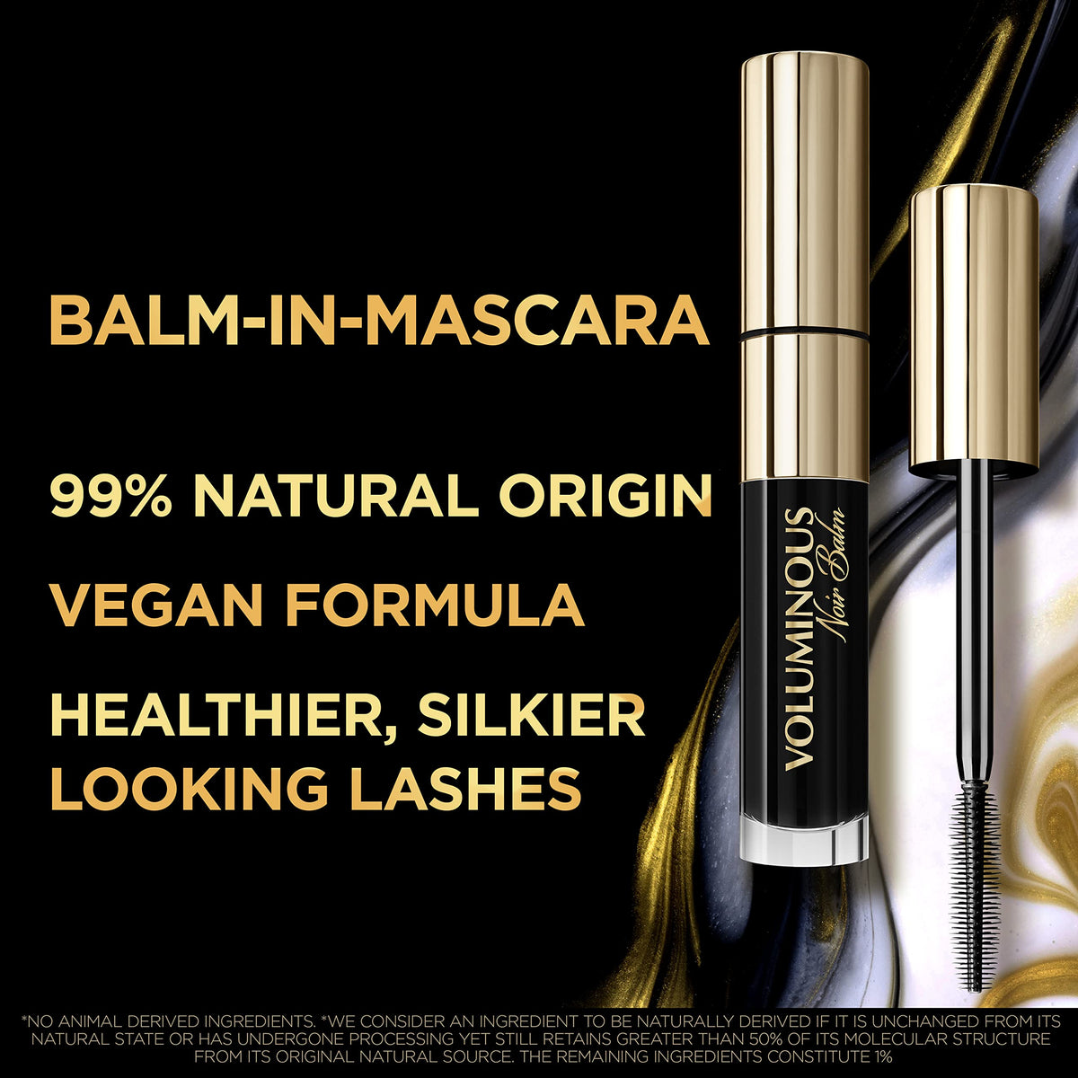 L'Oreal Paris before and after lashes showing fuller longer defined lash effect