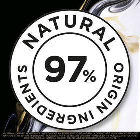L'Oreal Paris label ingredients closeup highlighting natural-origin formulation benefits
