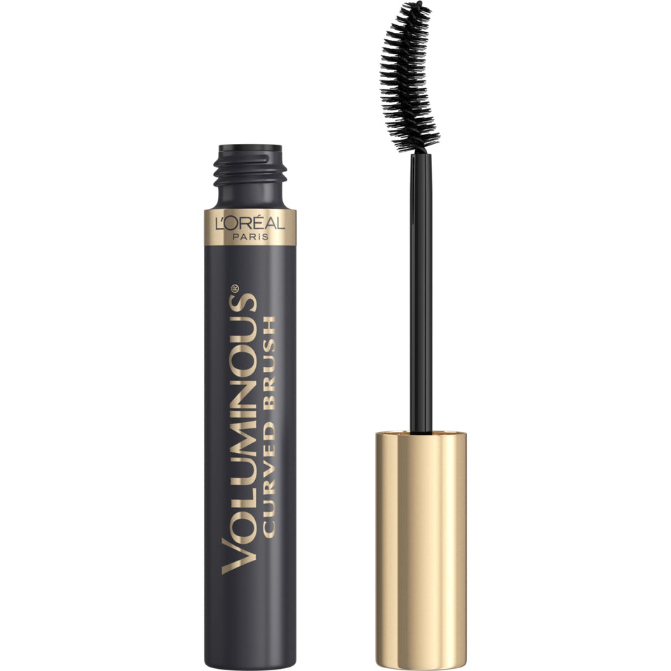 L'Oreal Paris front view of mascara tube showing sleek packaging and instant volume
