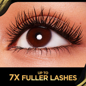 L'Oreal Paris before and after lashes demonstrating fuller volume