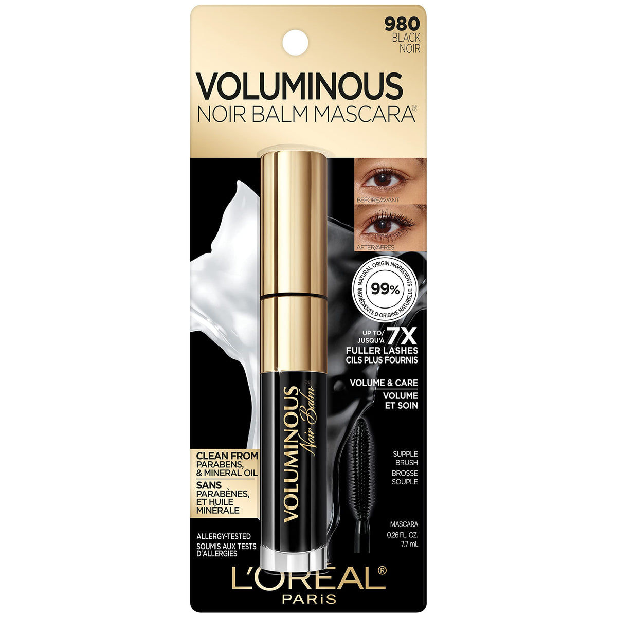 L'Oreal Paris balm texture swiped showing creamy applicator benefit