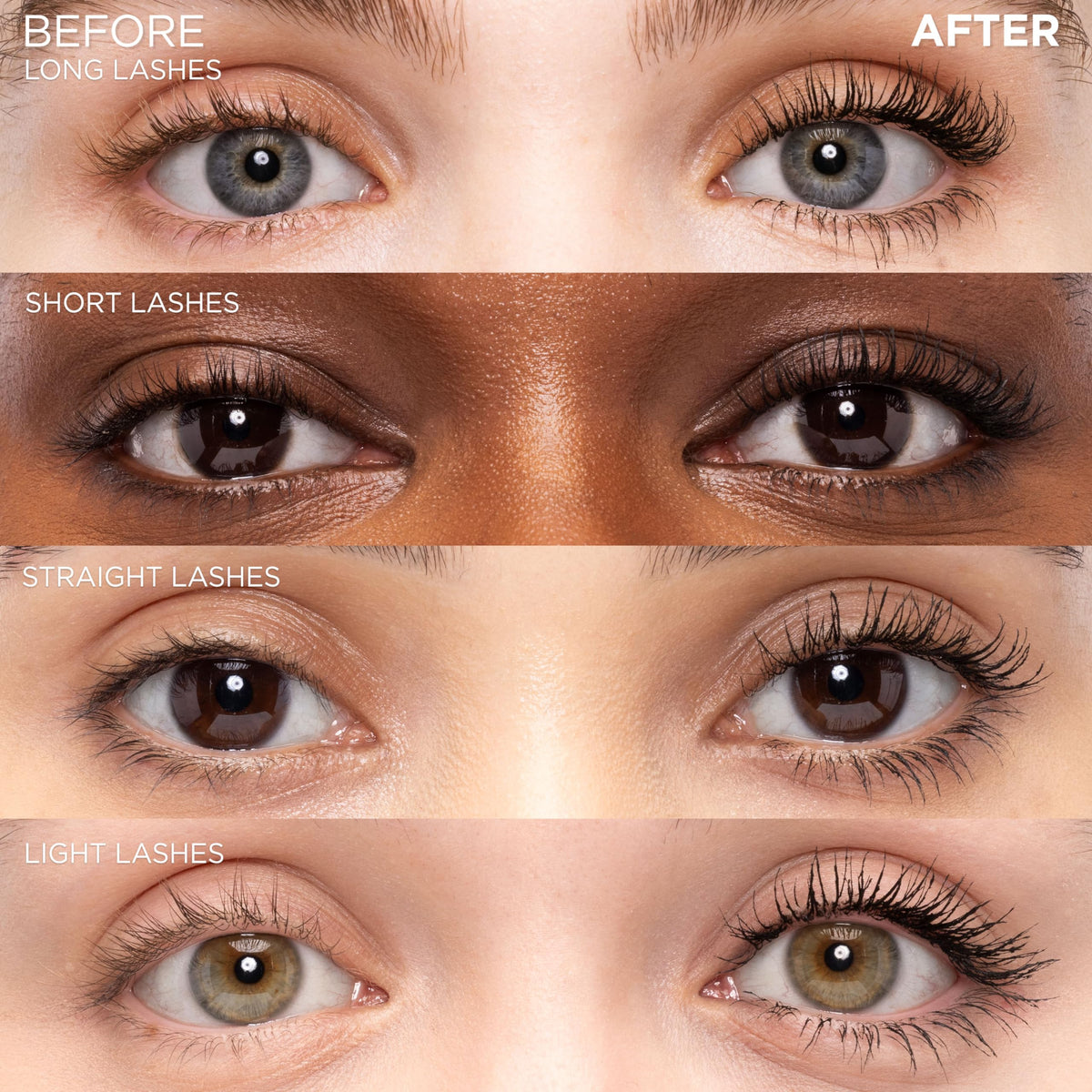 L'Oreal Paris close-up brush texture demonstrating precise lash separation