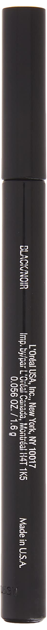 L'Oreal Paris eyeliner in use creating a sharp wing for long-lasting definition