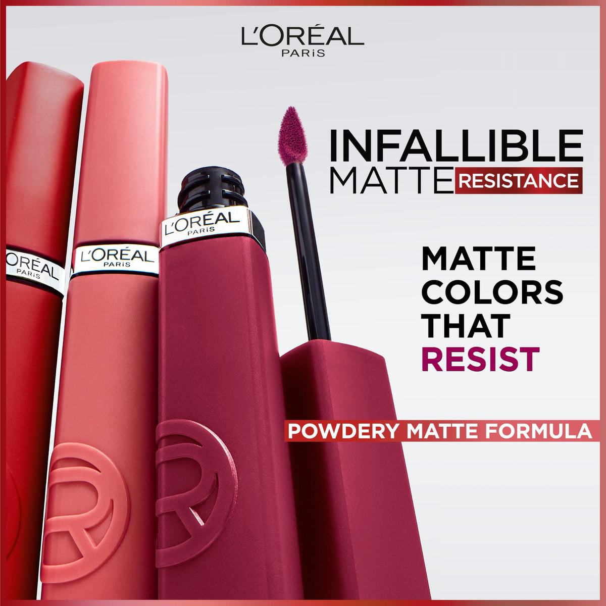 L'Oreal Paris angled precision applicator delivering one-swipe pigment for neat lines