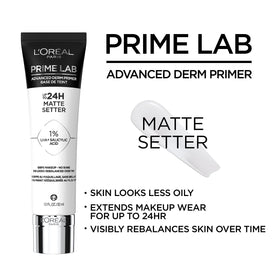 L'Oreal Paris Matte Setter pump dispenser detail for controlled application and hygiene