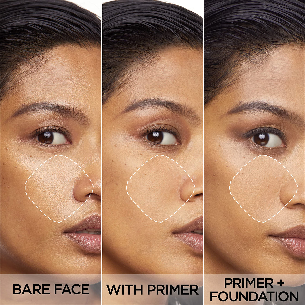 L'Oreal Paris Matte Setter texture close-up highlighting silky matte finish and blendability