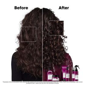 L'Oréal Professionnel Paris mousse being dispensed to show lightweight application benefit