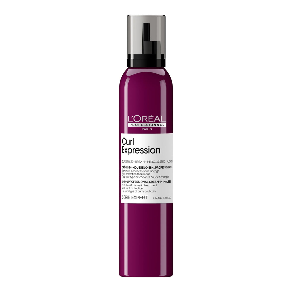 L'Oréal Professionnel Paris front packaging showing product and brand benefits
