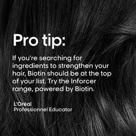 L'Oréal Professionnel bottle styled in a bathroom setting conveying professional care