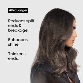 L'Oréal Professionnel Pro Longer applied to long hair in salon-style scene for smoother lengths