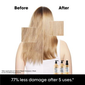 L'Oréal Professionnel Paris rich lather on hair demonstrating gentle cleansing