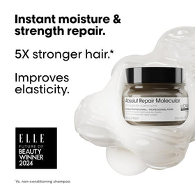 L'Oréal Professionnel open jar showing creamy mask texture and quick absorption