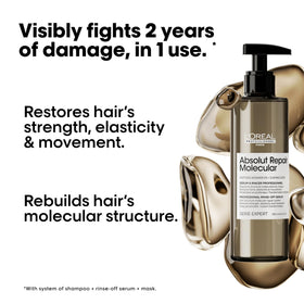 L'Oréal Professionnel serum texture close-up showing lightweight formula for deep penetration benefit