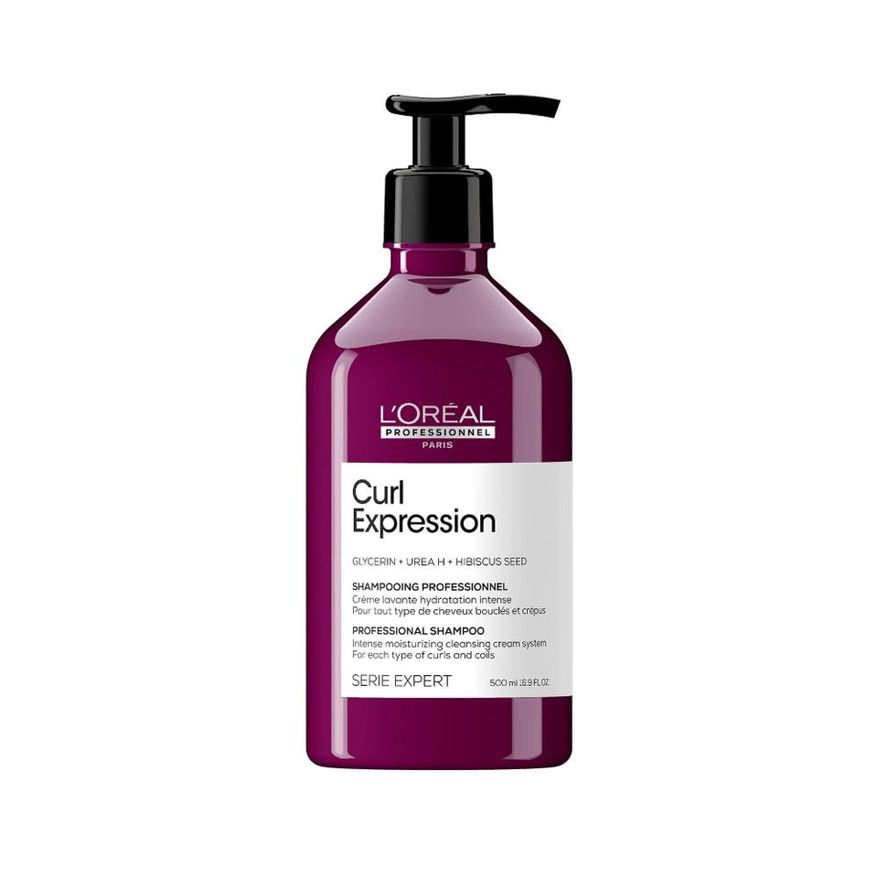L'Oréal Professionnel front bottle shot showing curl shampoo benefit of hydrated curls