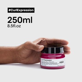 L'Oréal Professionnel Paris label close-up highlighting paraben-free formula
