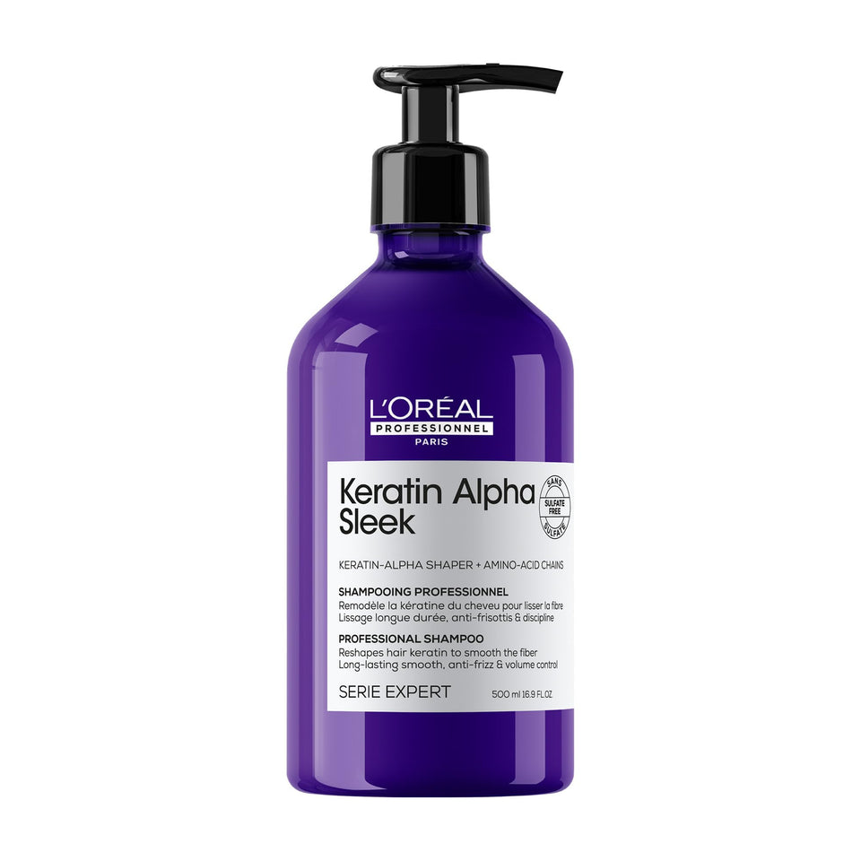 L'Oréal Professionnel front packaging showing sleek bottle and label benefits