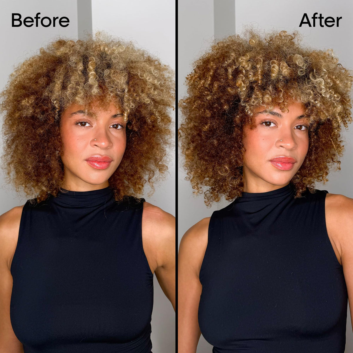L'Oréal Professionnel Paris applying mask to mid-lengths and ends for repair