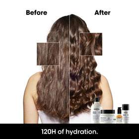 L'Oréal Professionnel Paris before and after showing increased color shine