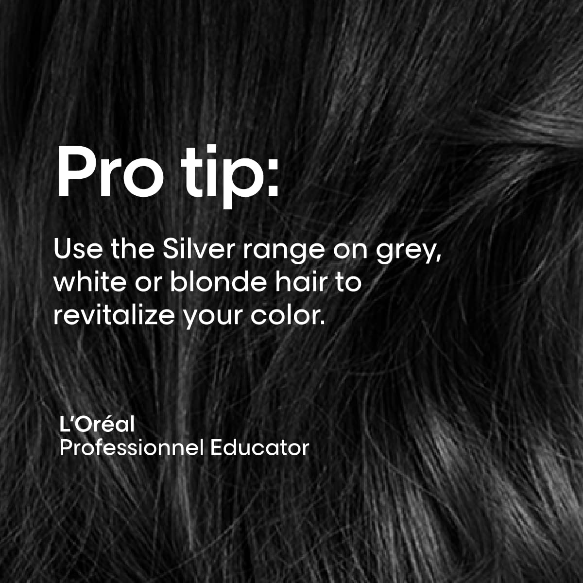 L'Oréal Professionnel shampoo being applied to wet hair for neutralizing brass