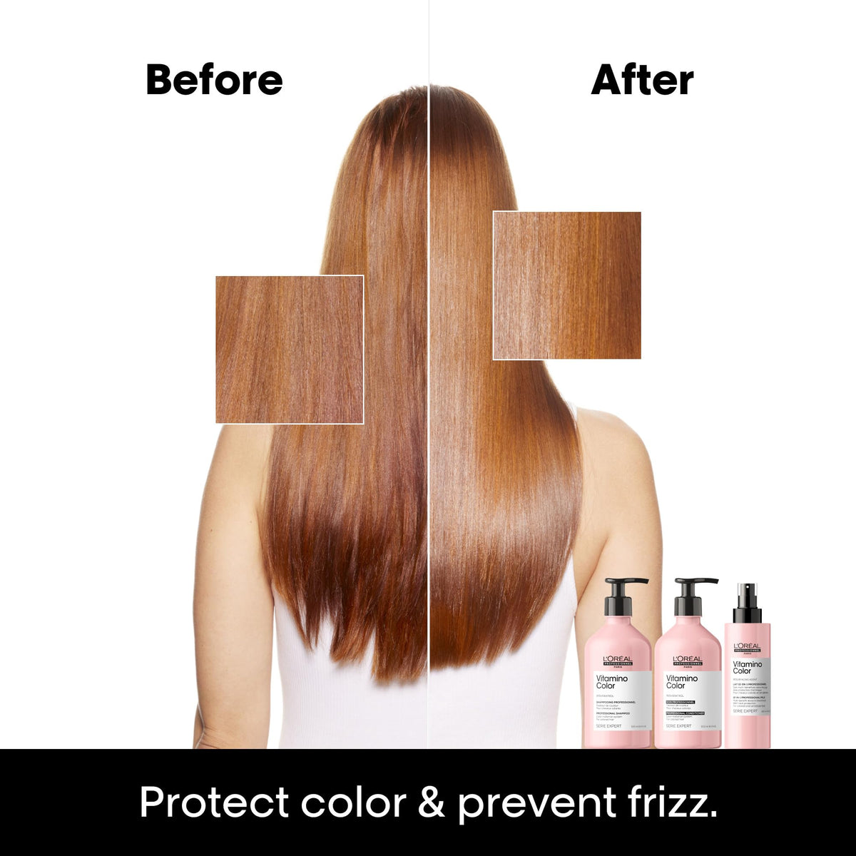 L'Oréal Professionnel close-up spray nozzle delivering fine mist for even heat protection