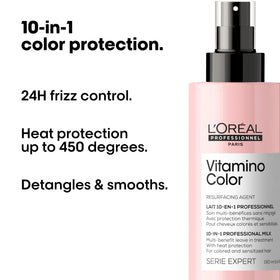 L'Oréal Professionnel mist on hair demonstrating detangling and added shine benefits