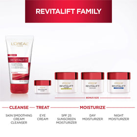 L'Oreal Paris night cream on bathroom shelf in lifestyle scene implying sleep-time routine