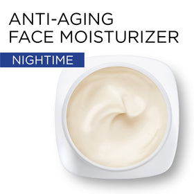 L'Oreal Paris cream texture close-up highlighting rich non-greasy feel and hydration