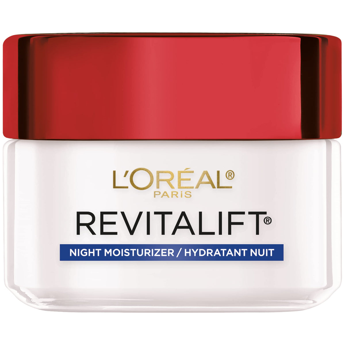 L'Oreal Paris jar front label showing product name and size, clear brand trust
