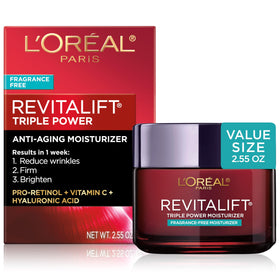 L'Oreal Paris jar front packaging showing product and branding for clear identification