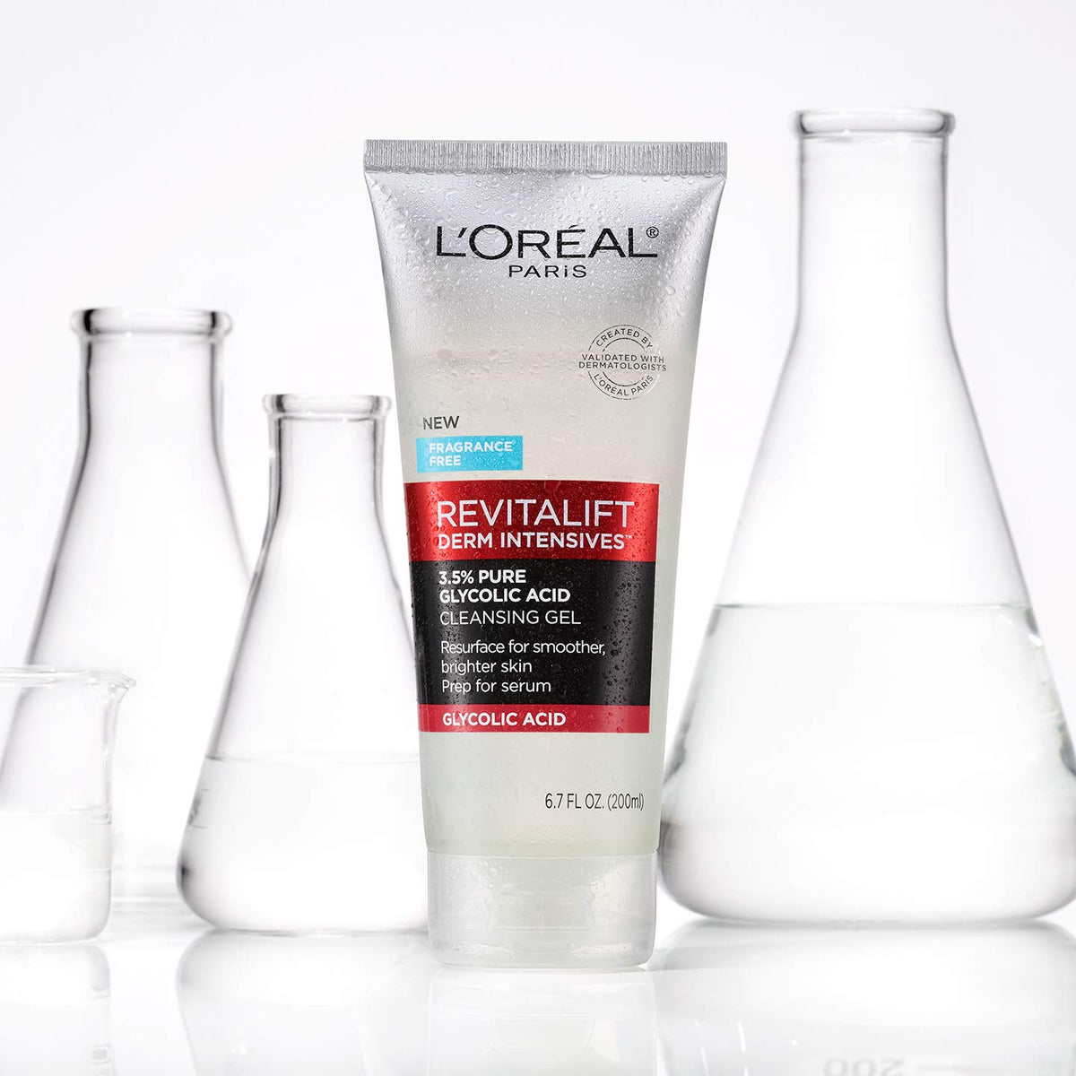 L'Oreal Paris cleansing foam on hand showing effective makeup removal